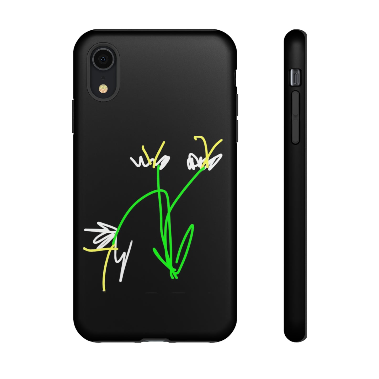 3 White Flowers- Tough Cases- 46 Phone Styles