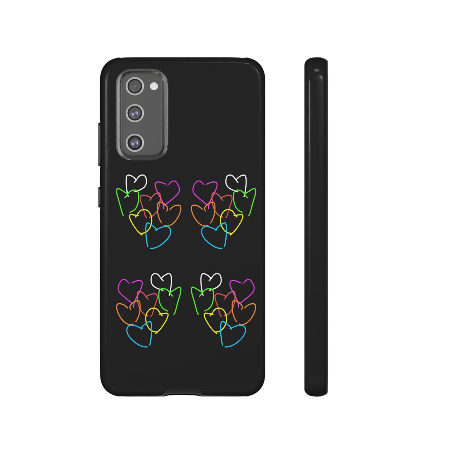 Colorful Hearts- Tough Cases- 46 Phone Styles