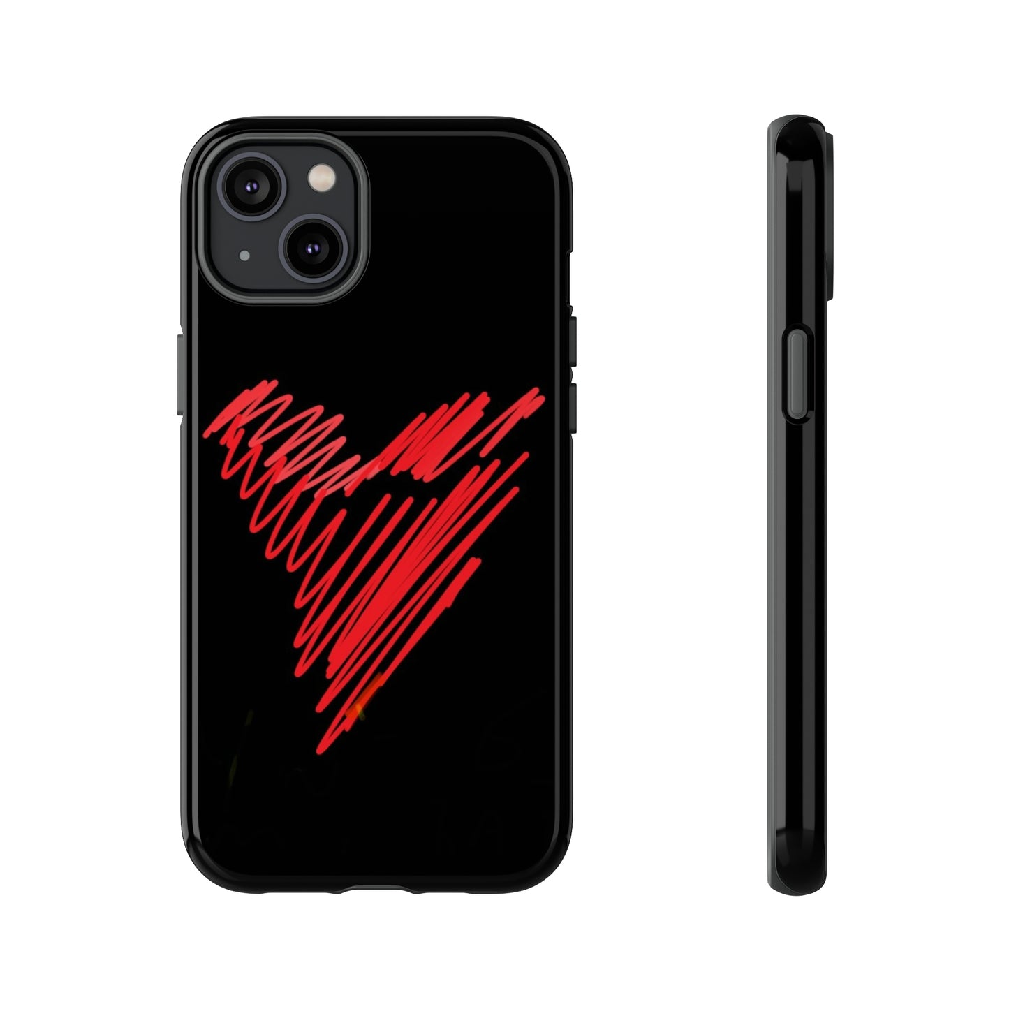 Scribble Heart- Tough Cases- 46 Phone Styles