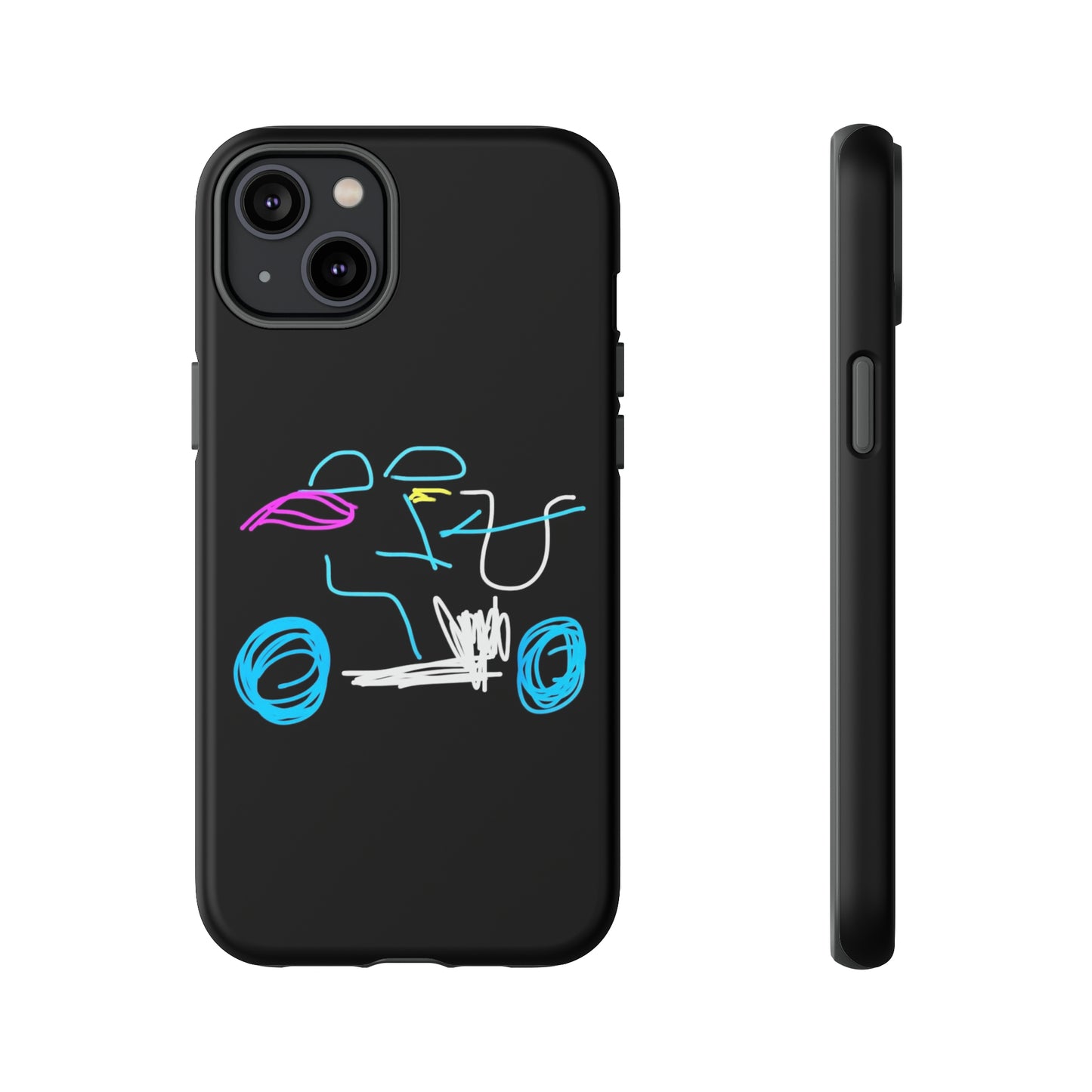 Brunette Biker Babe- Tough Cases- 46 Phone Styles