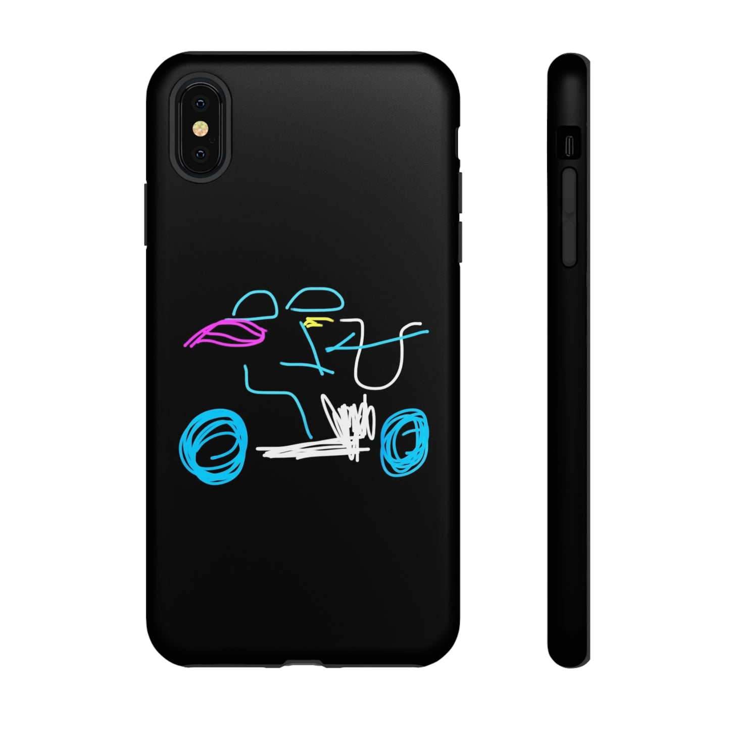 Brunette Biker Babe- Tough Cases- 46 Phone Styles