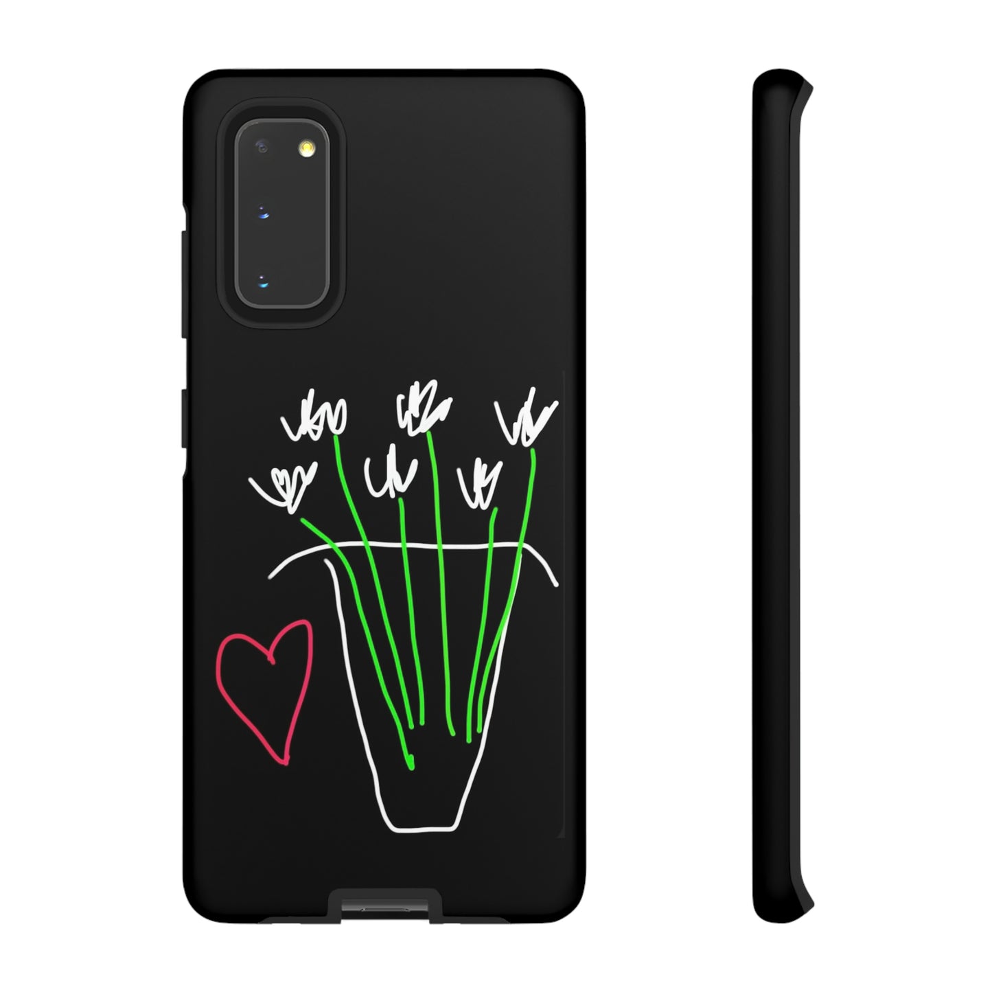 Vase, White Flowers- Tough Cases- 46 Phone Styles