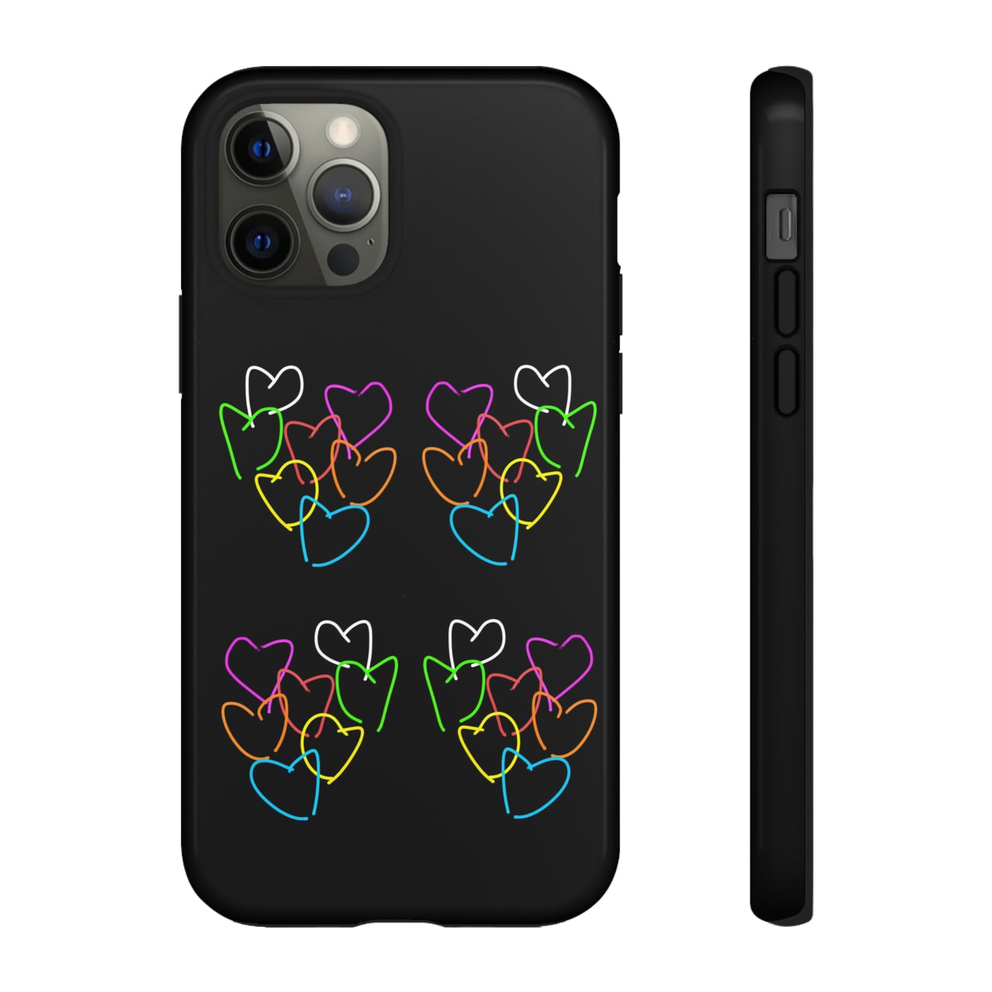 Colorful Hearts- Tough Cases- 46 Phone Styles