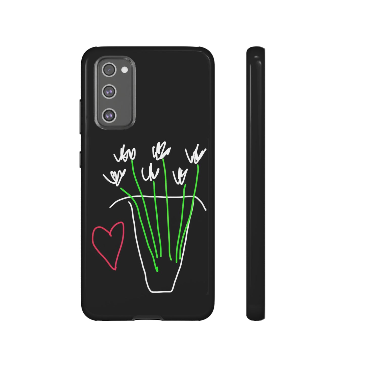 Vase, White Flowers- Tough Cases- 46 Phone Styles