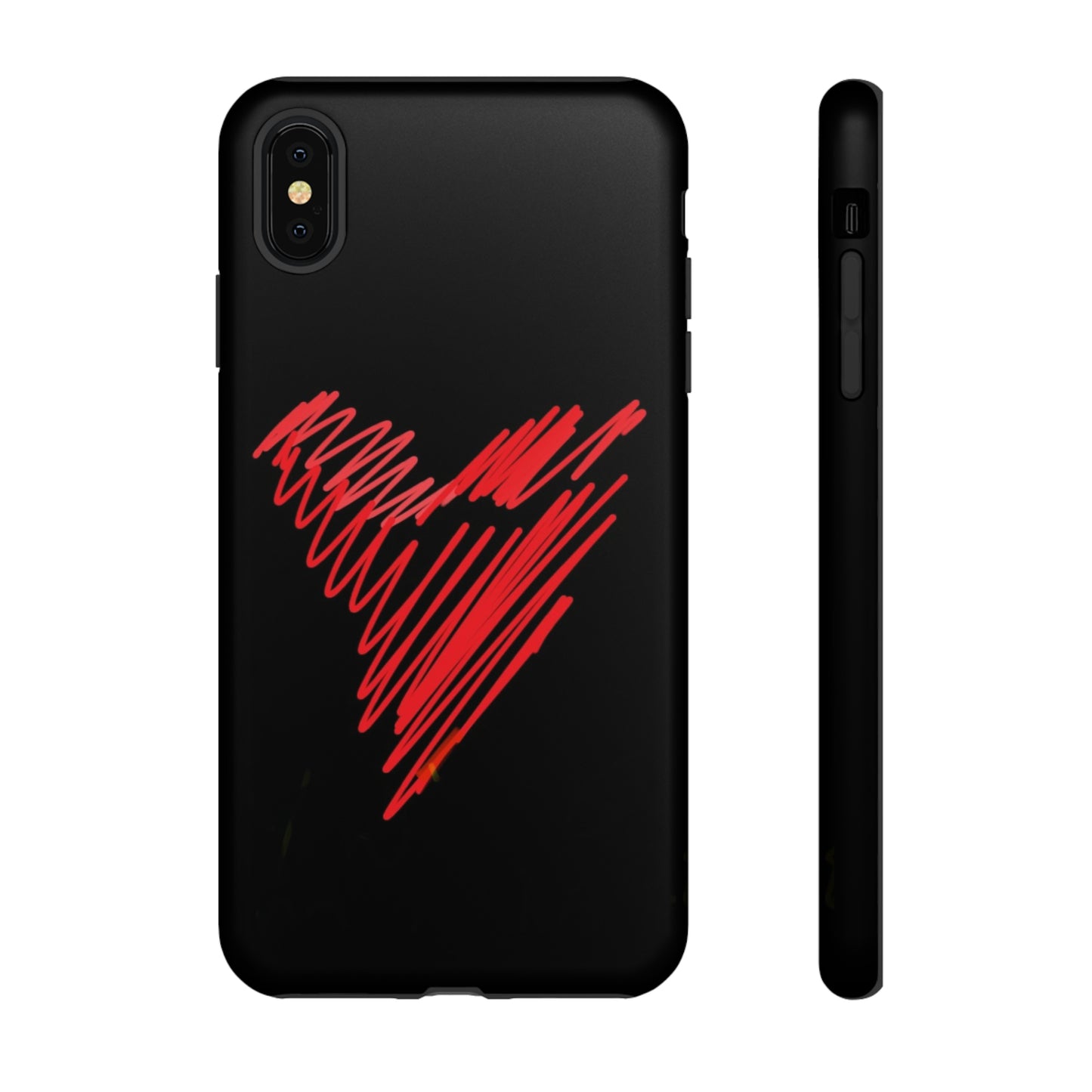 Scribble Heart- Tough Cases- 46 Phone Styles