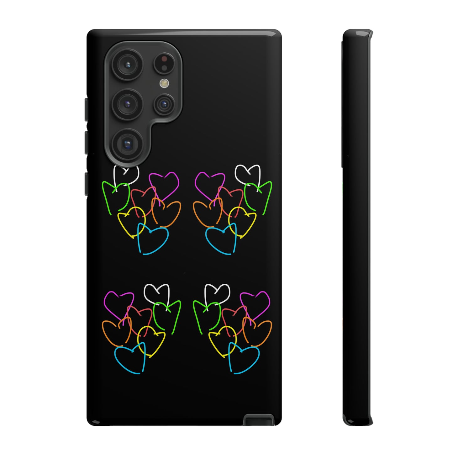 Colorful Hearts- Tough Cases- 46 Phone Styles