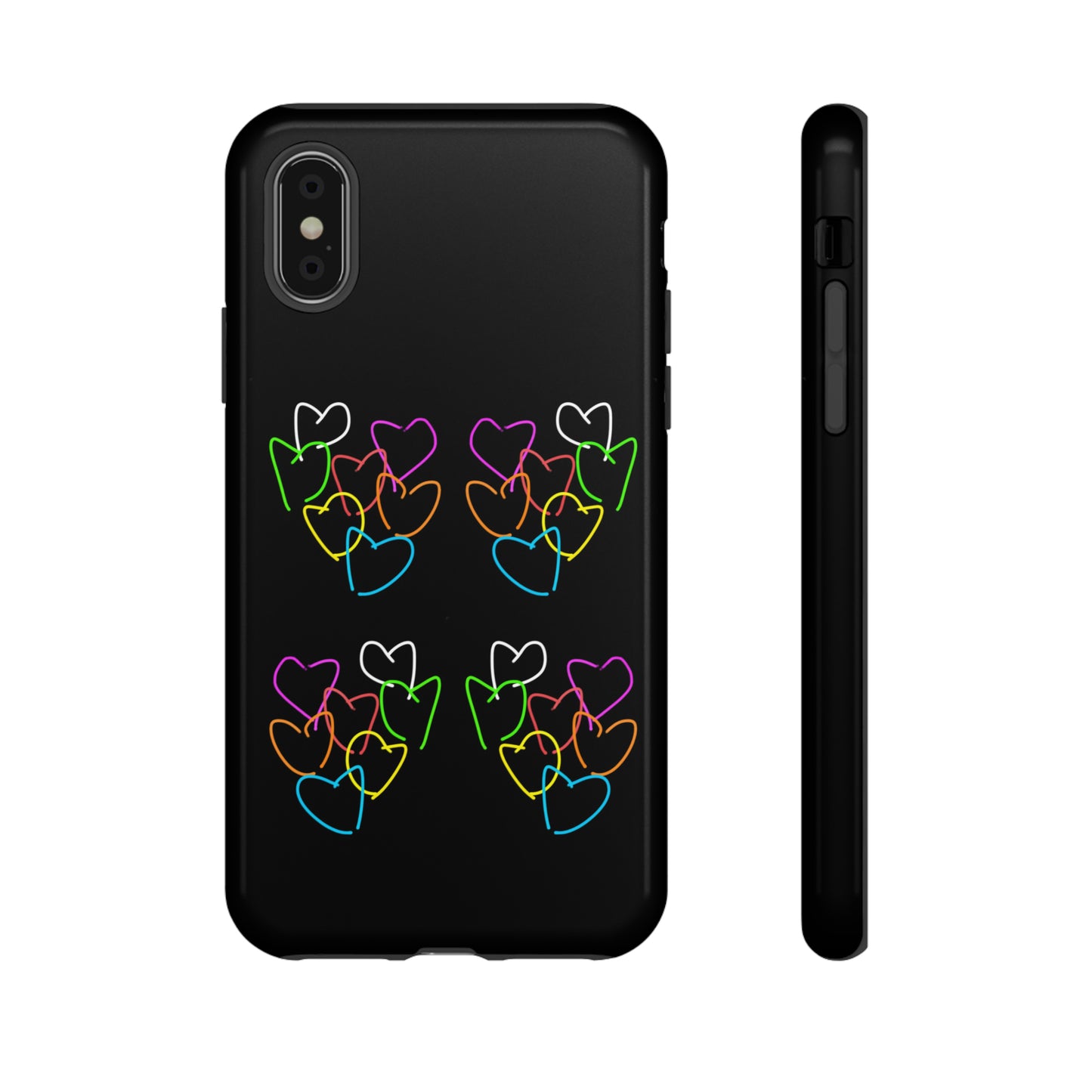 Colorful Hearts- Tough Cases- 46 Phone Styles