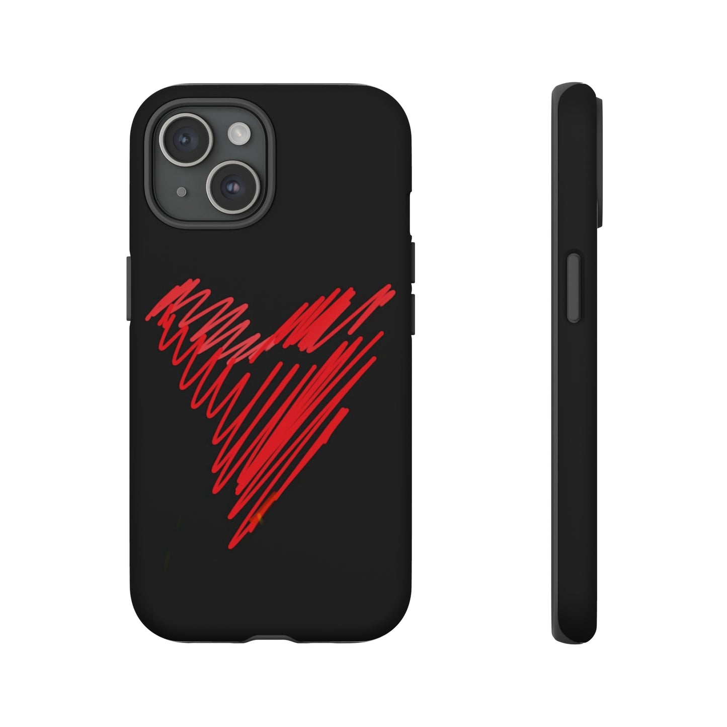 Scribble Heart- Tough Cases- 46 Phone Styles