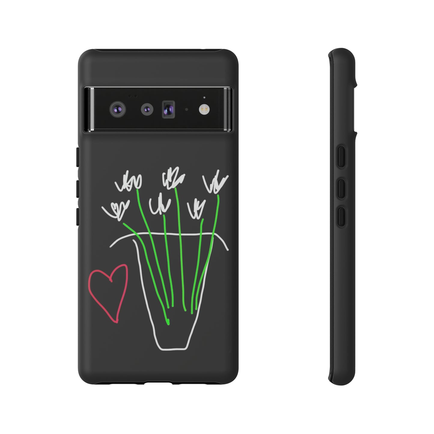 Vase, White Flowers- Tough Cases- 46 Phone Styles