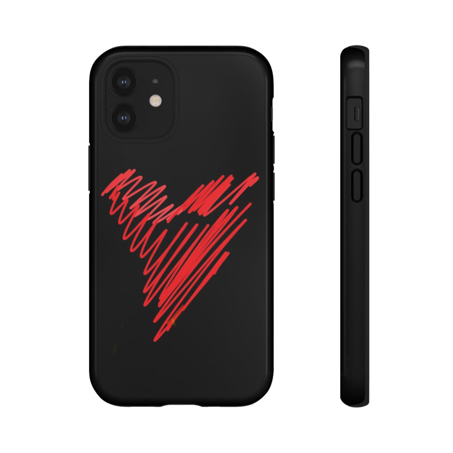 Scribble Heart- Tough Cases- 46 Phone Styles