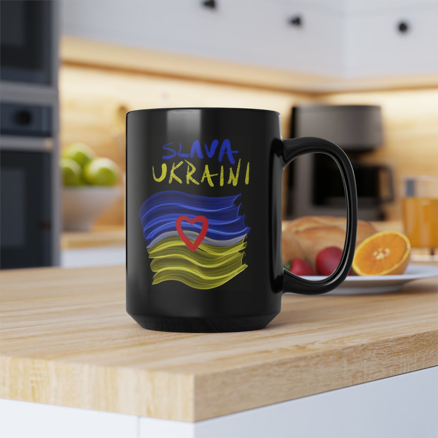 Charity Ukraine- Mug 15oz- Black