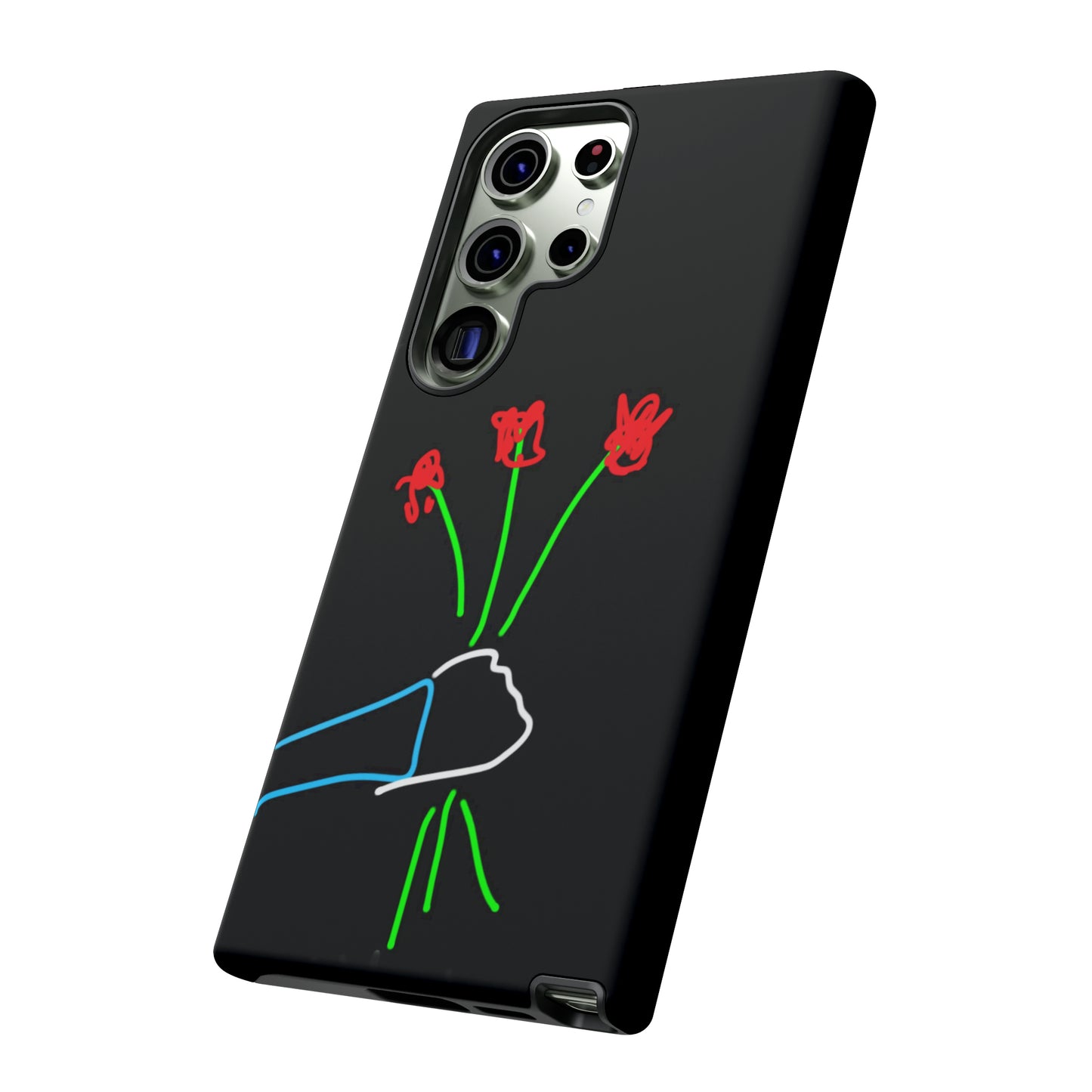 3 Red Flowers- Tough Cases- 46 Phone Styles