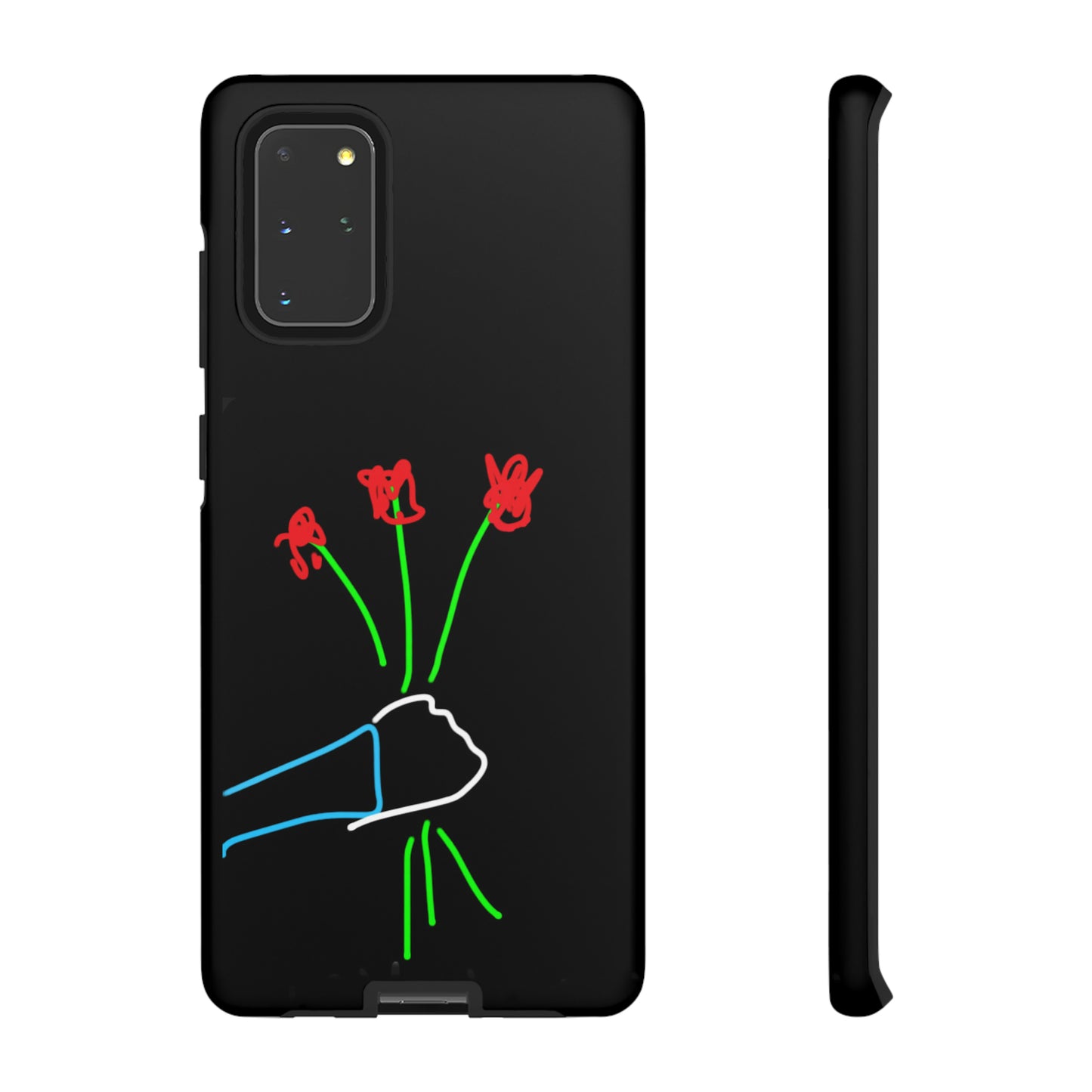 3 Red Flowers- Tough Cases- 46 Phone Styles