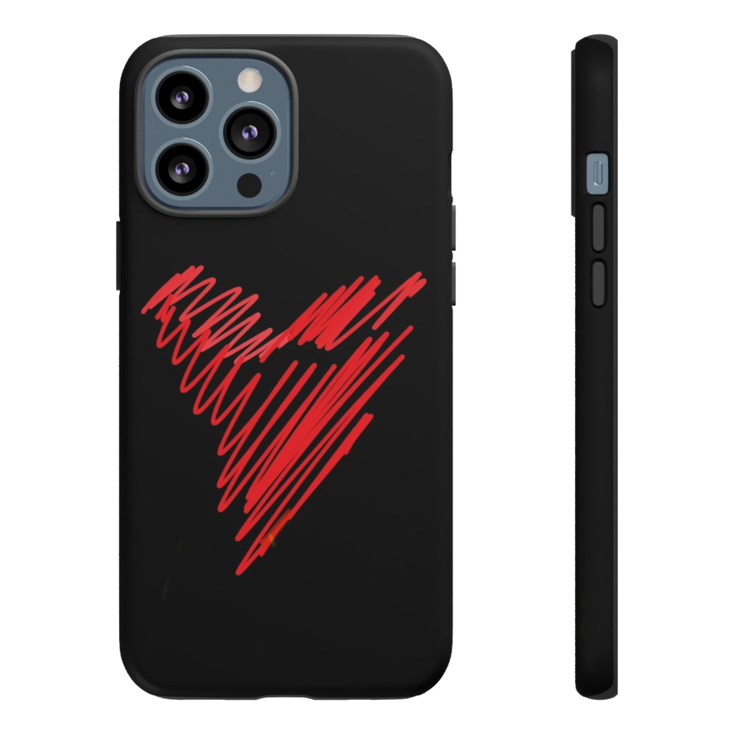 Scribble Heart- Tough Cases- 46 Phone Styles