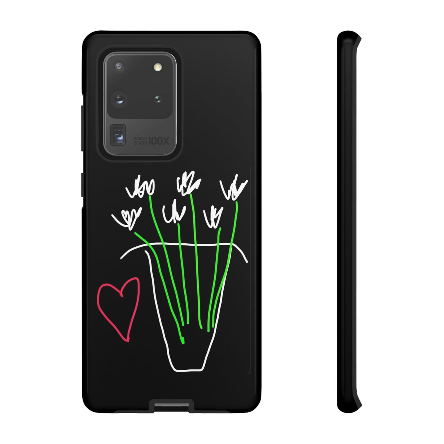 Vase, White Flowers- Tough Cases- 46 Phone Styles