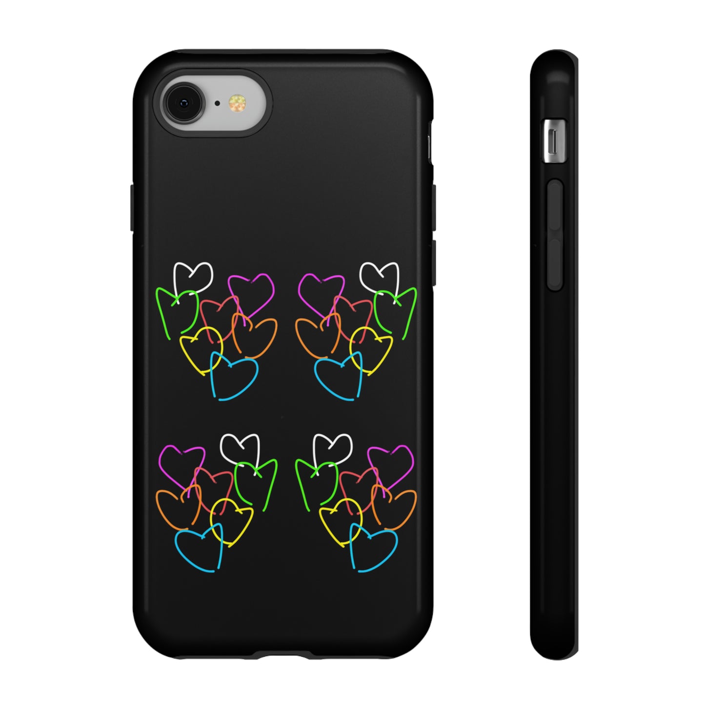 Colorful Hearts- Tough Cases- 46 Phone Styles