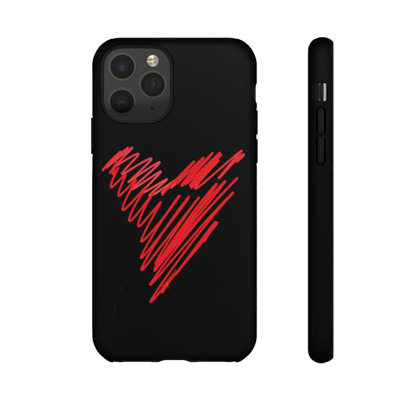 Scribble Heart- Tough Cases- 46 Phone Styles