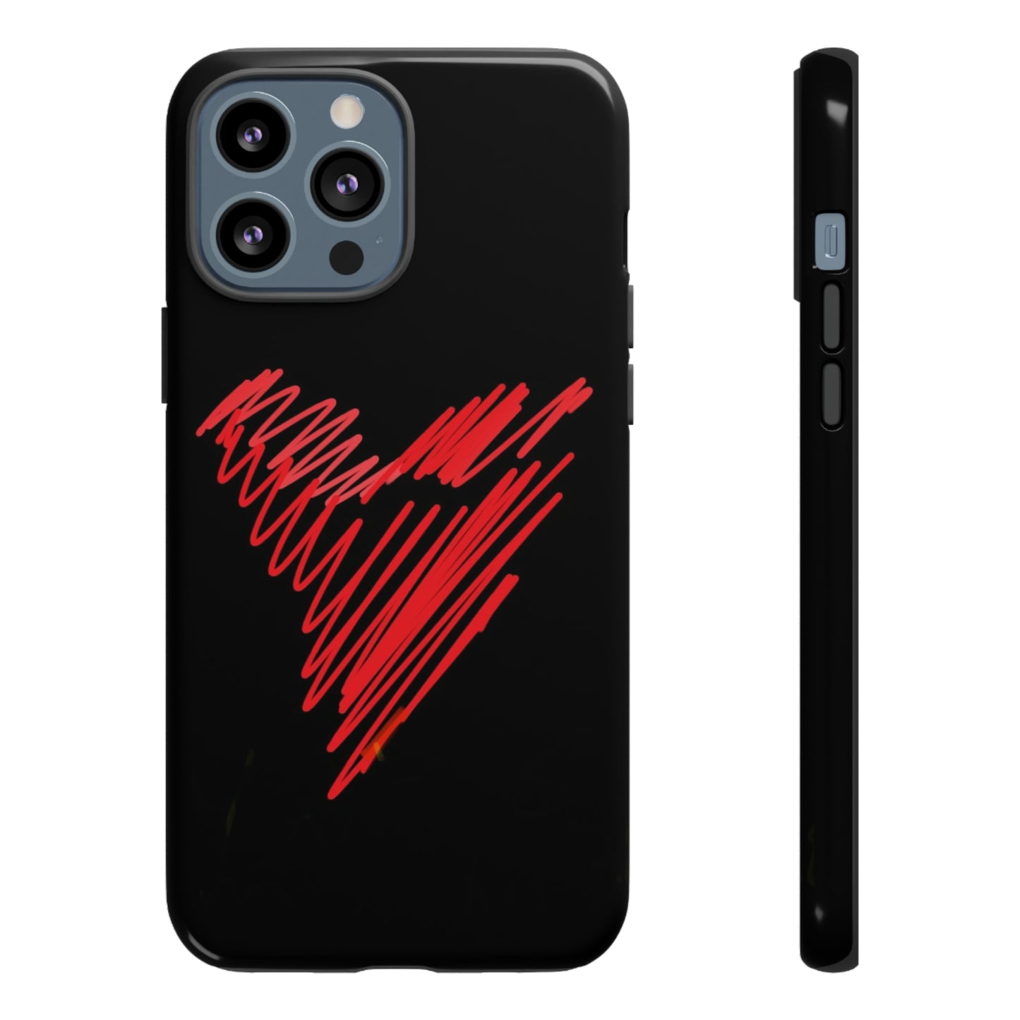 Scribble Heart- Tough Cases- 46 Phone Styles