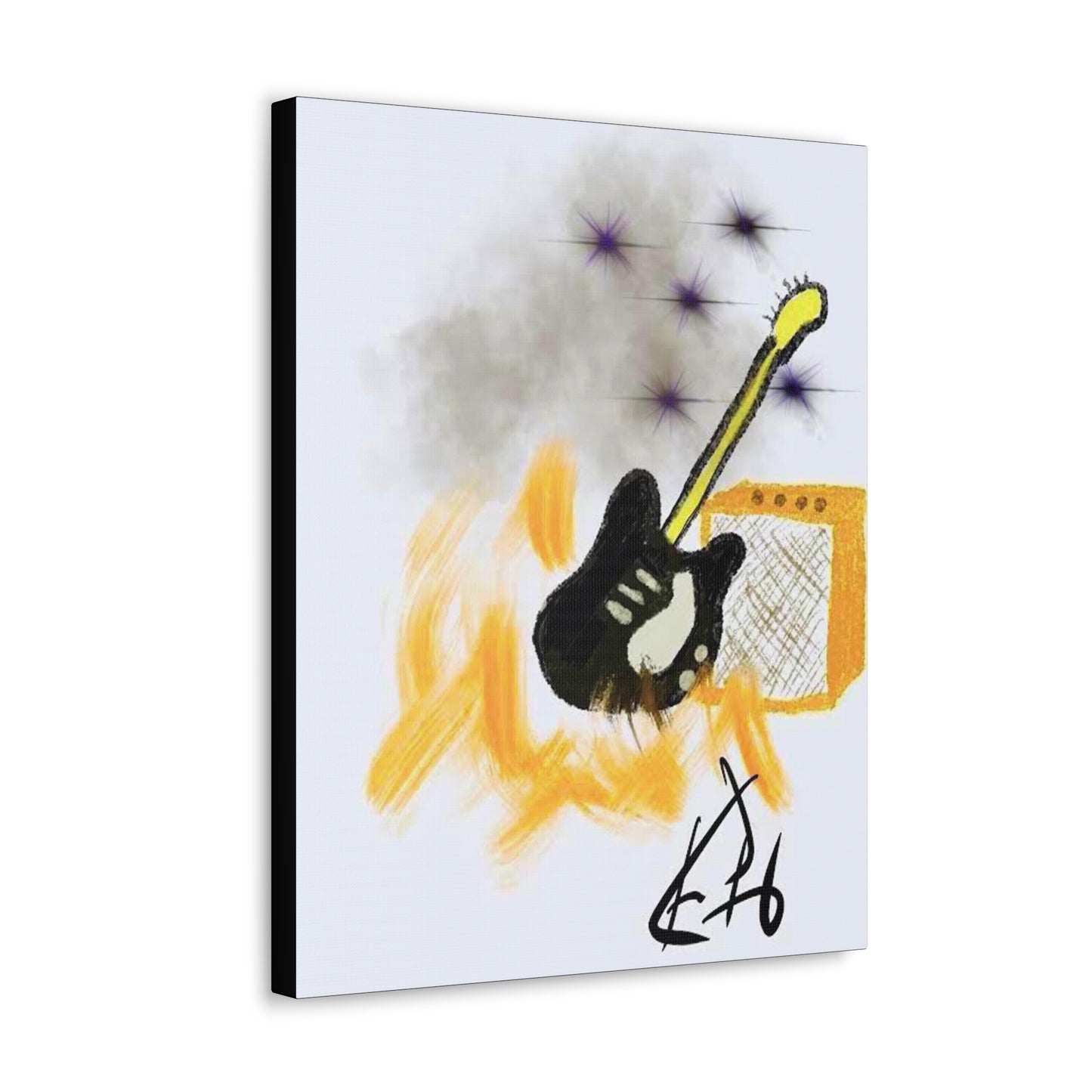 Music Guitar- Canvas Gallery Wraps