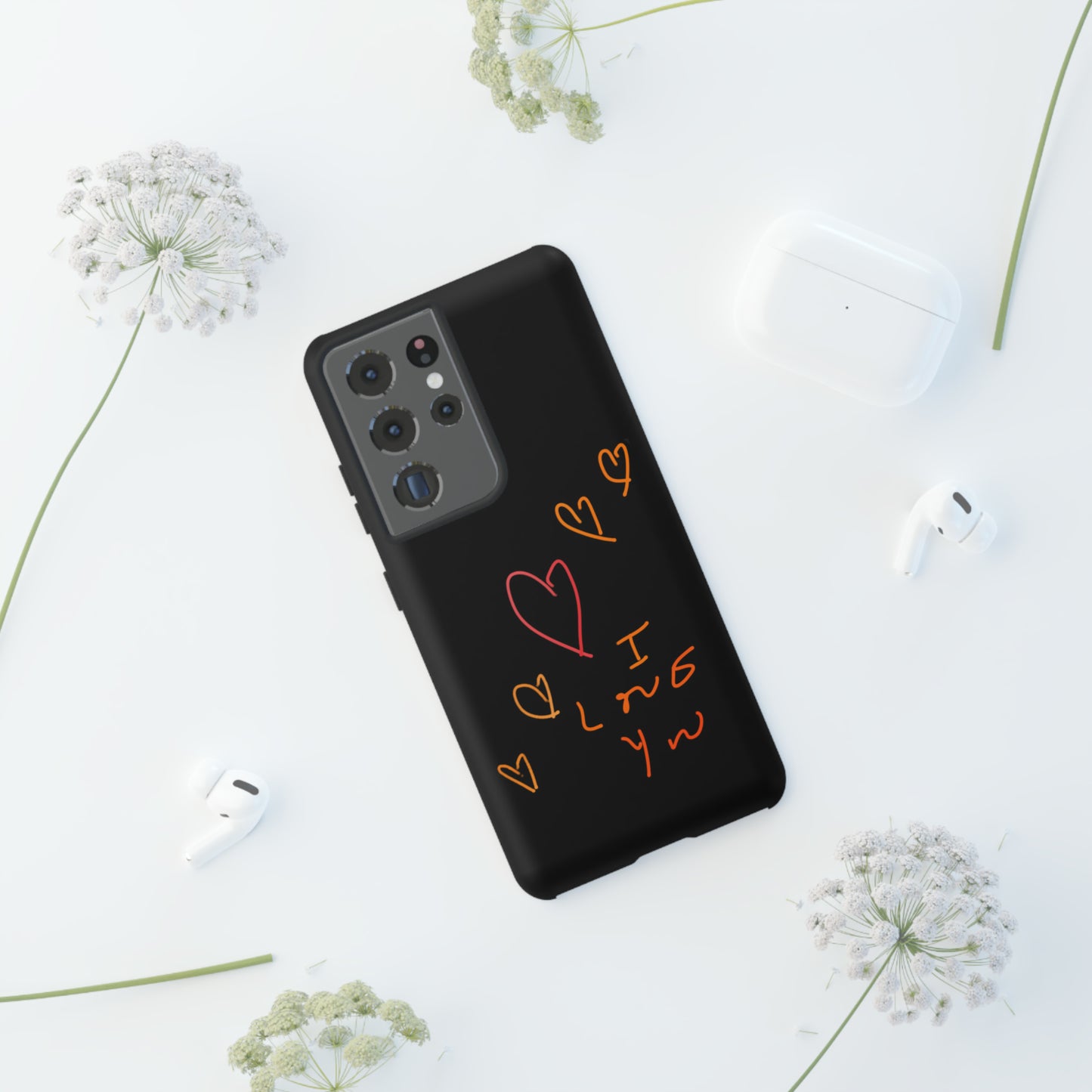 5 Hearts/I love You- Tough Cases- 46 Phone Styles