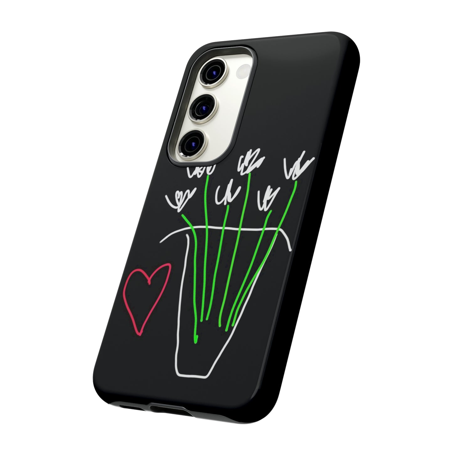 Vase, White Flowers- Tough Cases- 46 Phone Styles