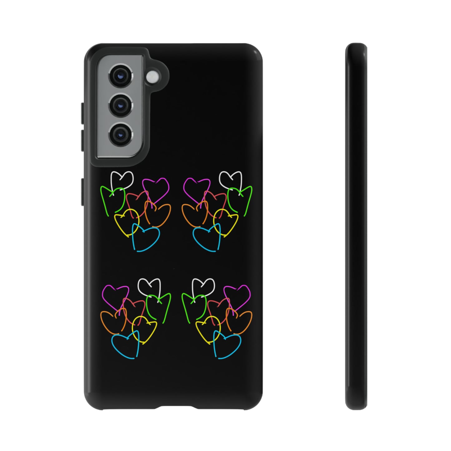 Colorful Hearts- Tough Cases- 46 Phone Styles