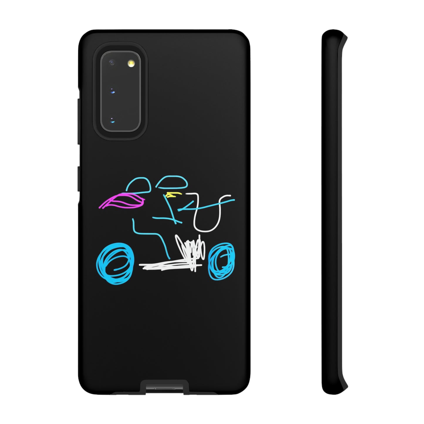 Brunette Biker Babe- Tough Cases- 46 Phone Styles