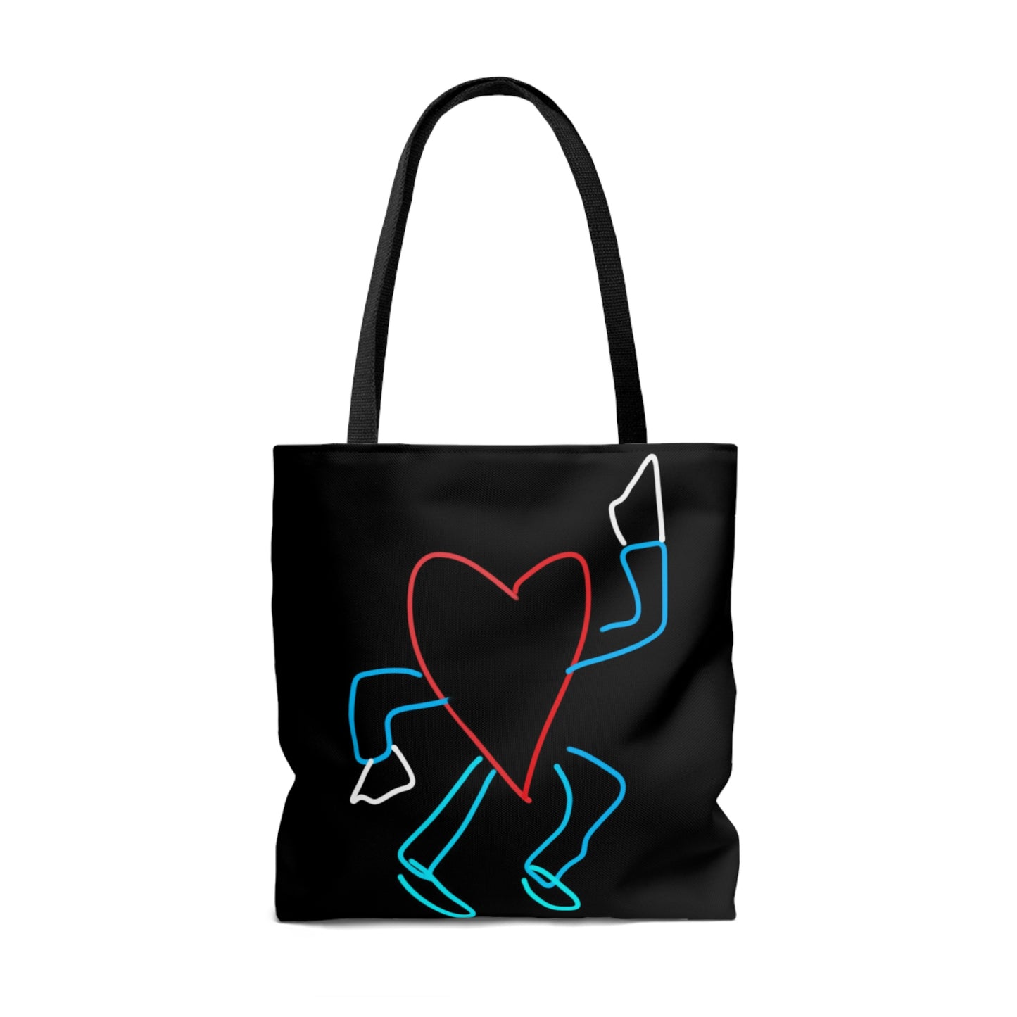 You Make My Heart Dance- Tote Bag (AOP)- Black