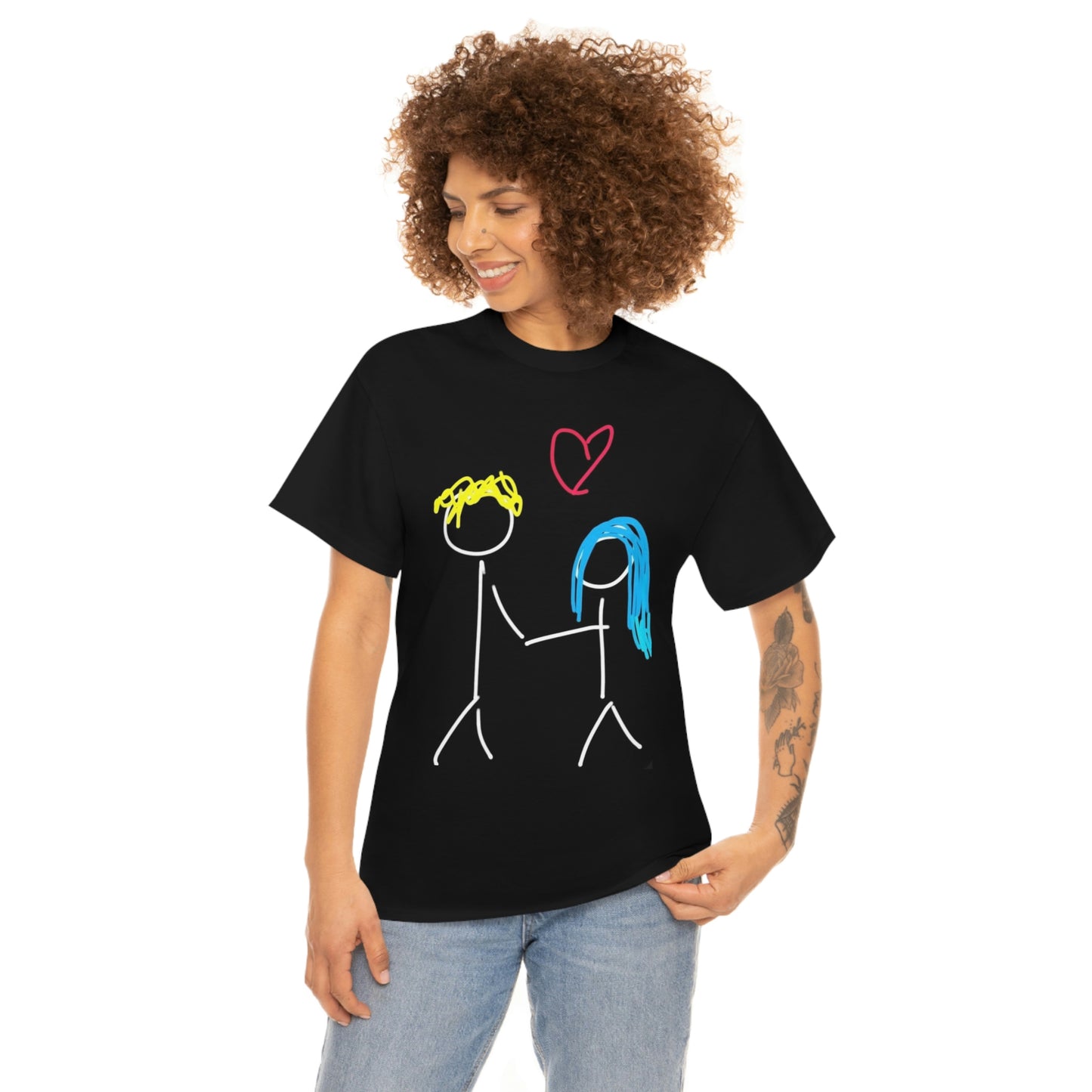 Stick Couple- Unisex Heavy Cotton Tee