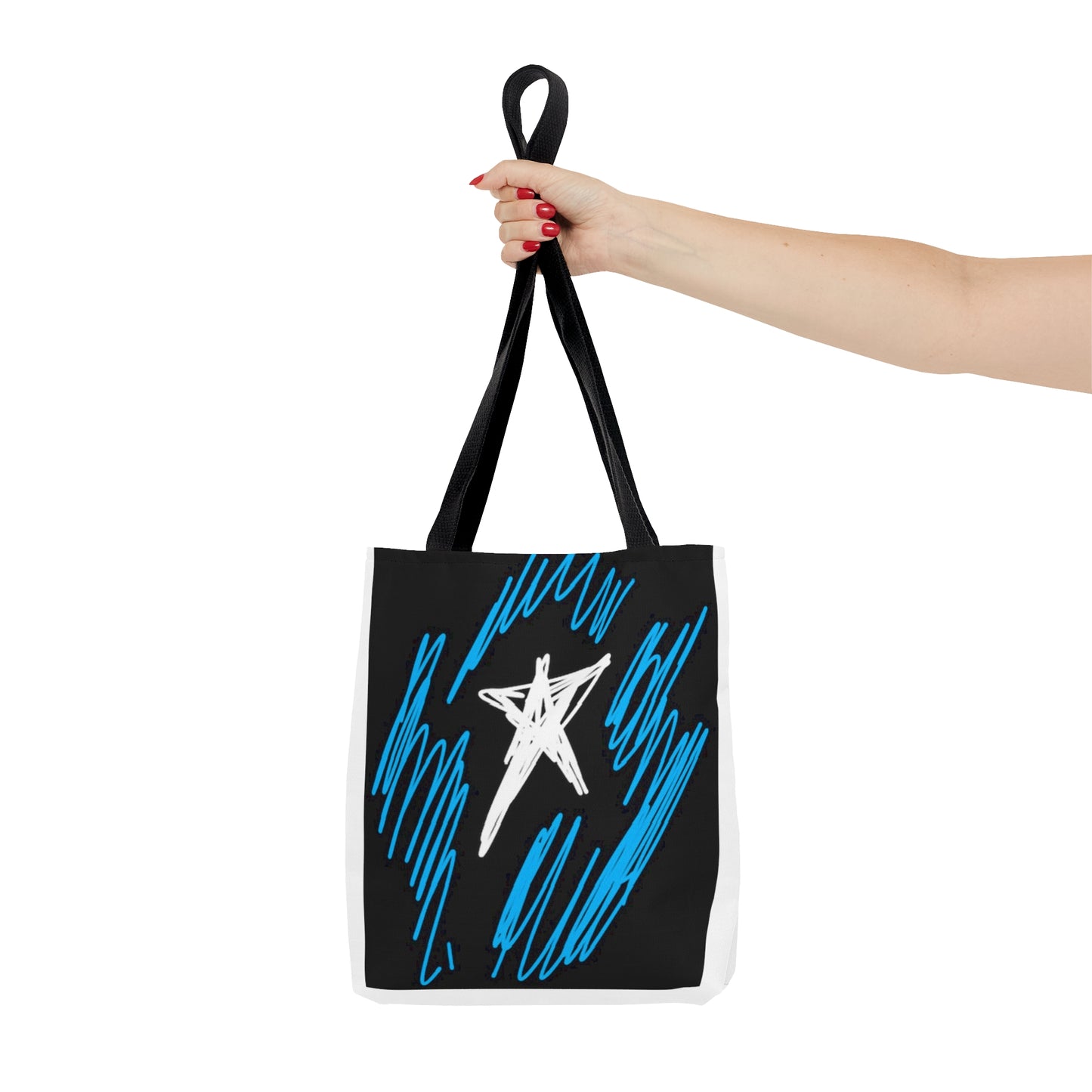 July 4th- Star Field- Tote Bag (AOP)- Black and White