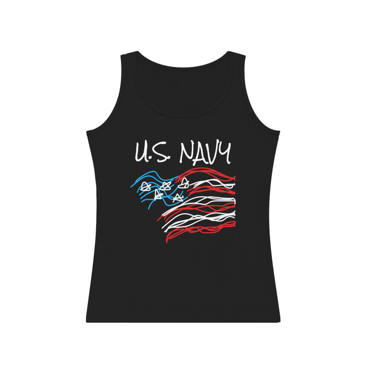 Military- Old Glory/Navy- Women's Tank Top