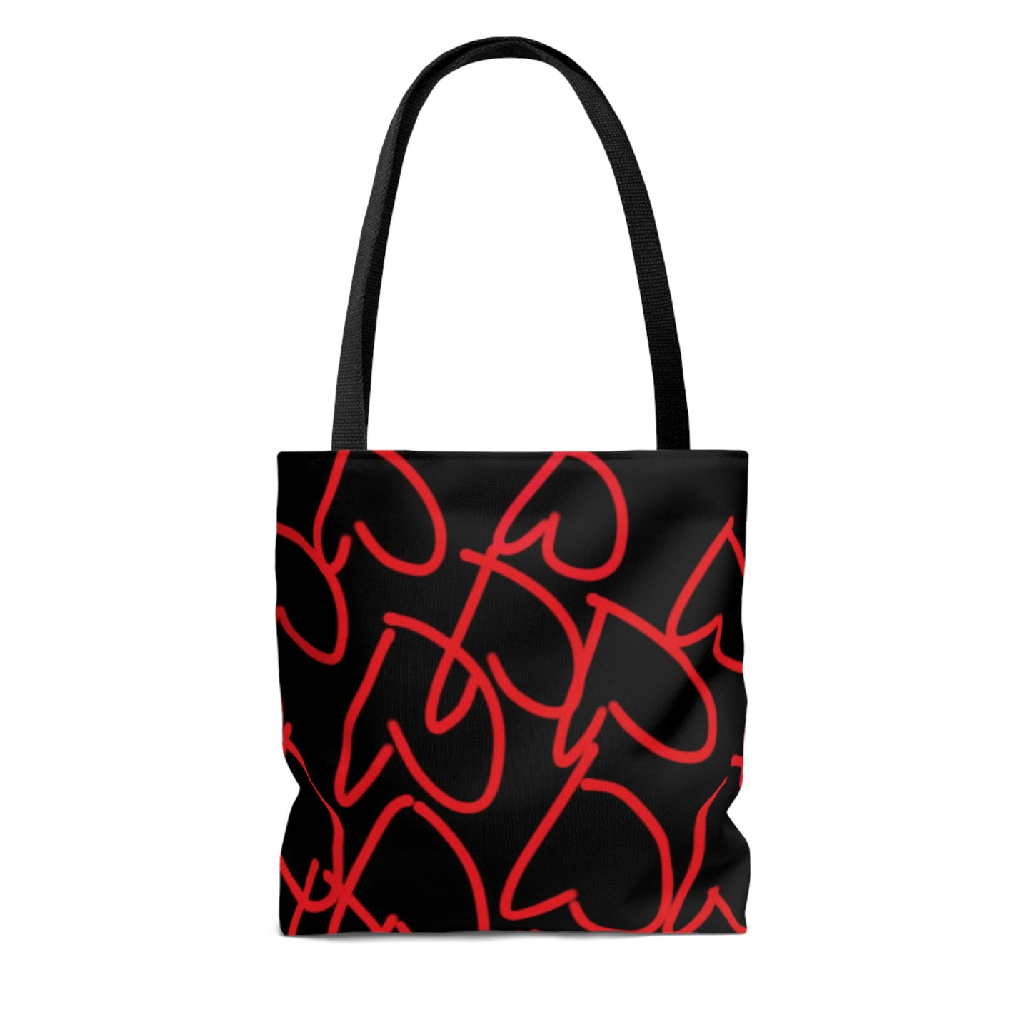 Million Hearts- AOP Tote Bag- Big Hearts/upside down