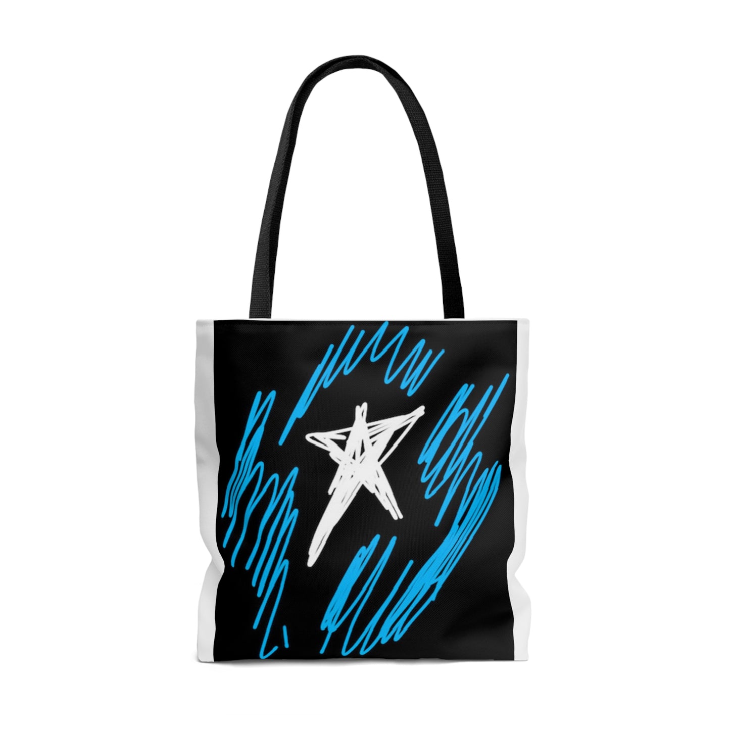 July 4th- Star Field- Tote Bag (AOP)- Black and White