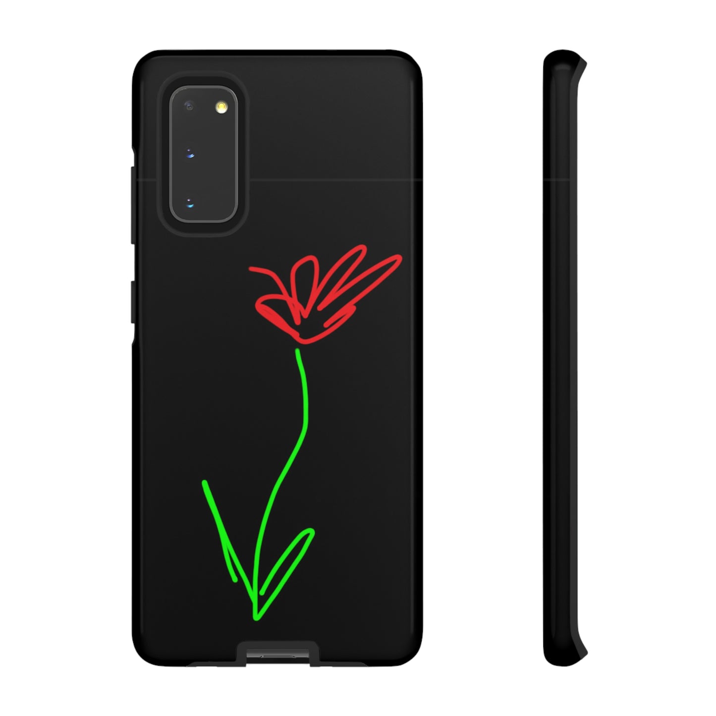 Red Flower- Tough Cases- 41 Phone Styles