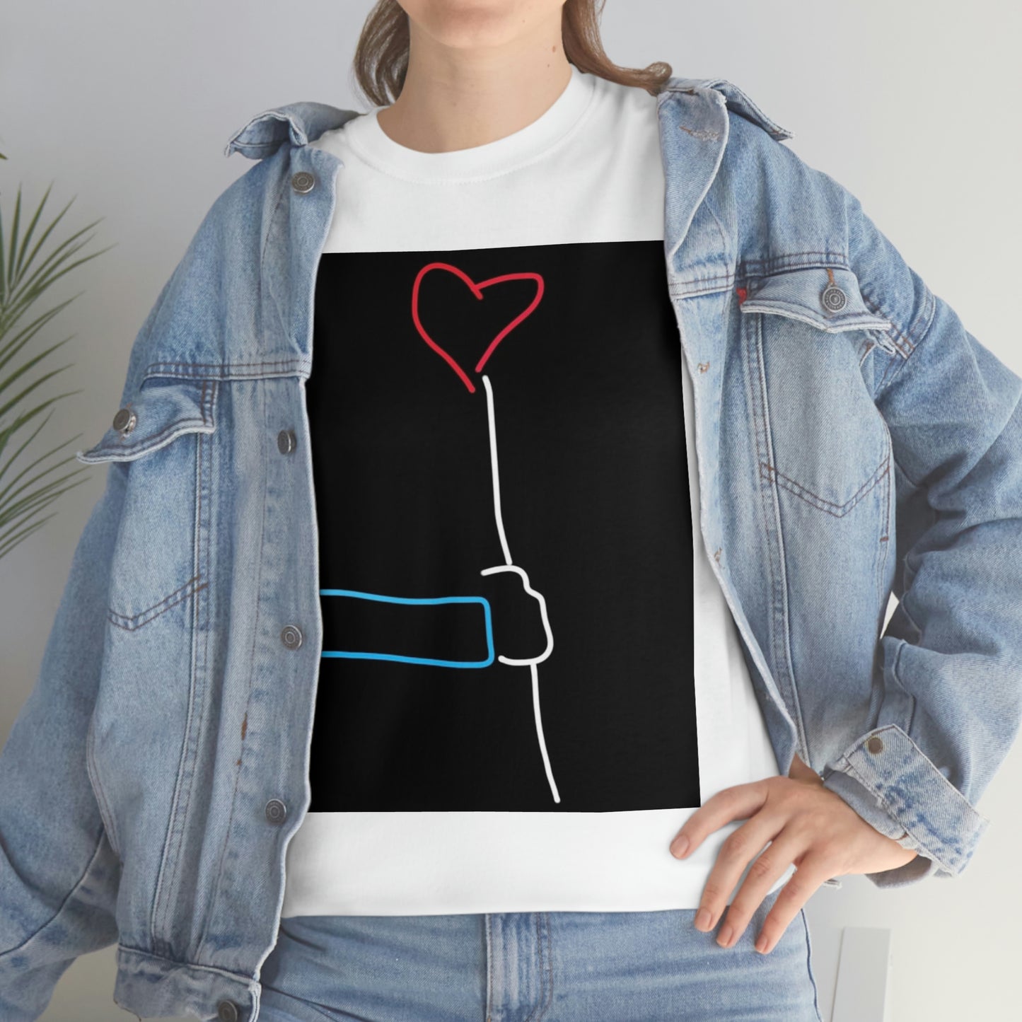 Heart Balloon- Unisex Heavy Cotton Tee