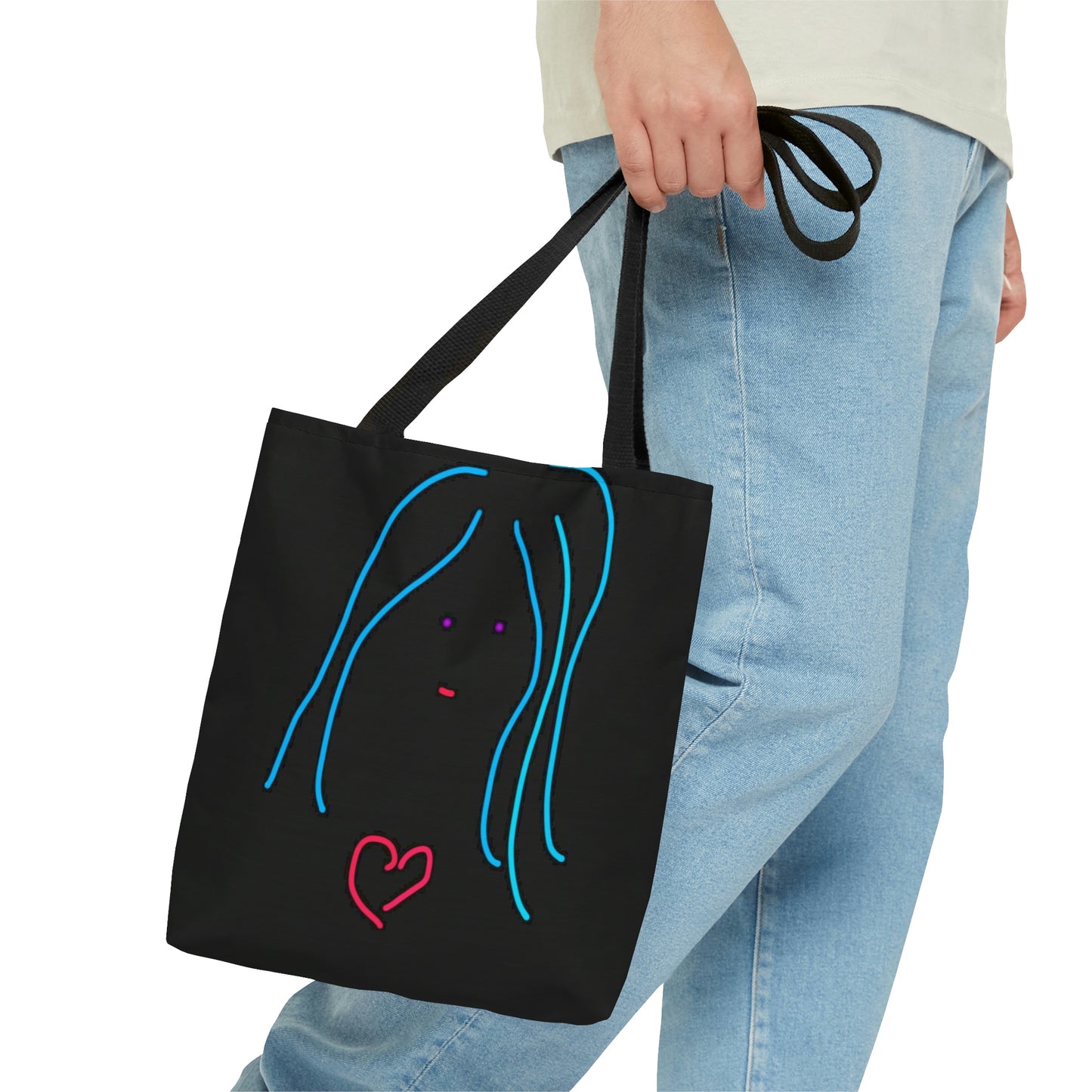 Heart Girl- AOP Tote Bag