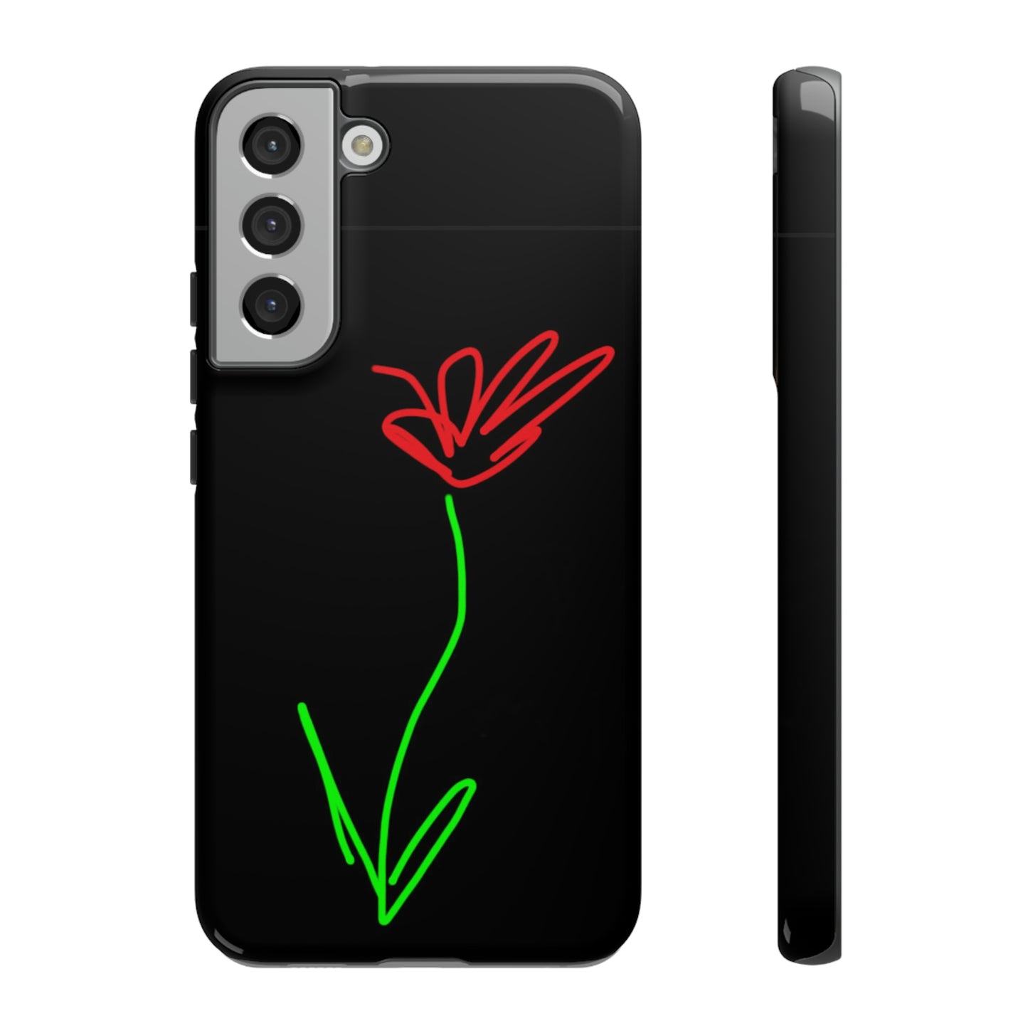 Red Flower- Tough Cases- 41 Phone Styles