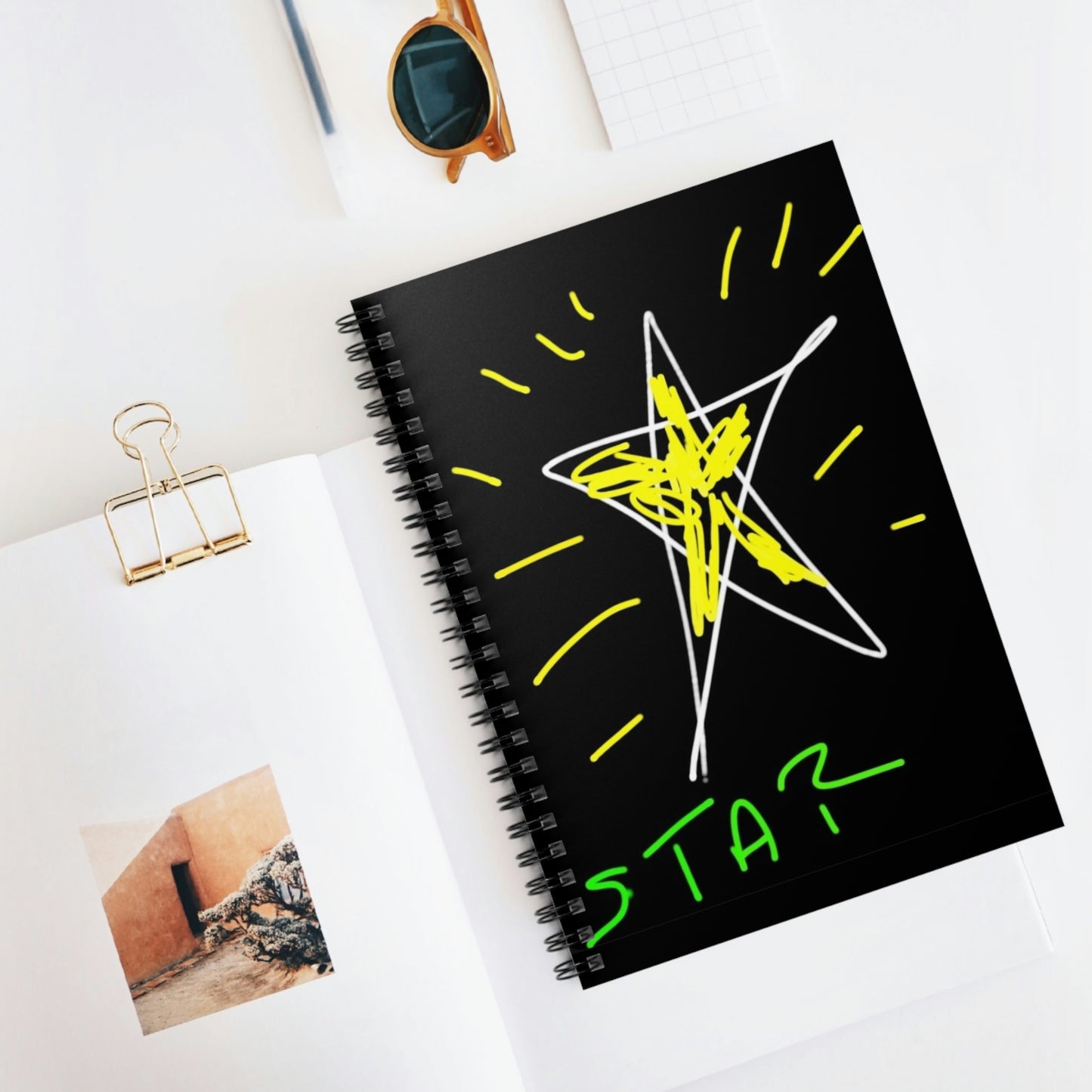 Star- Spiral Notebook - Ruled Line