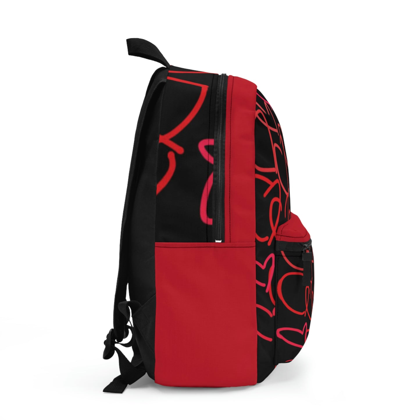 Million Hearts- Backpack- Black & Red