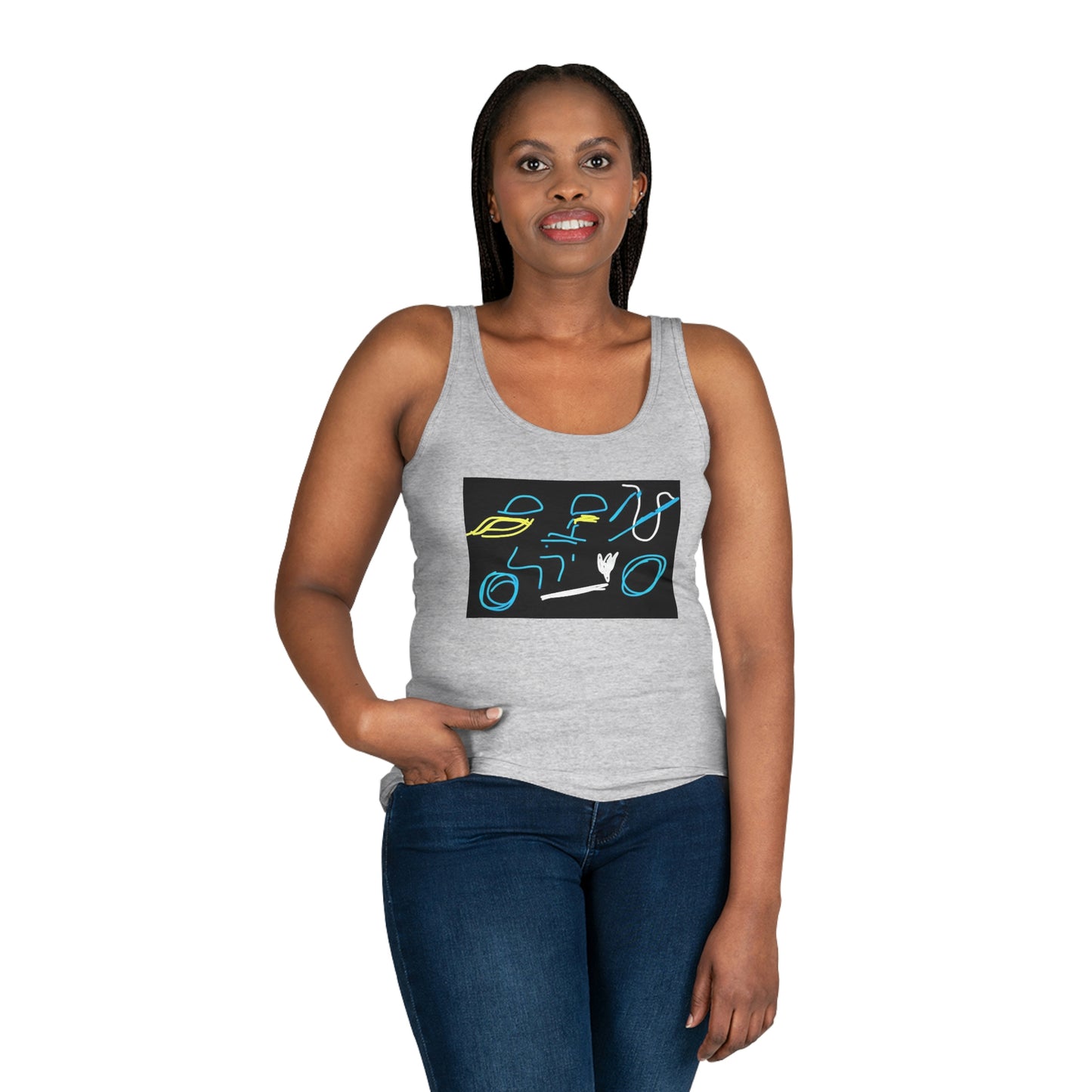 Blonde Biker Babe- Women's Tank Top