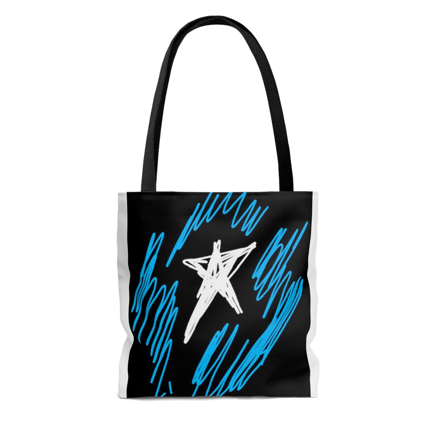 July 4th- Star Field- Tote Bag (AOP)- Black and White