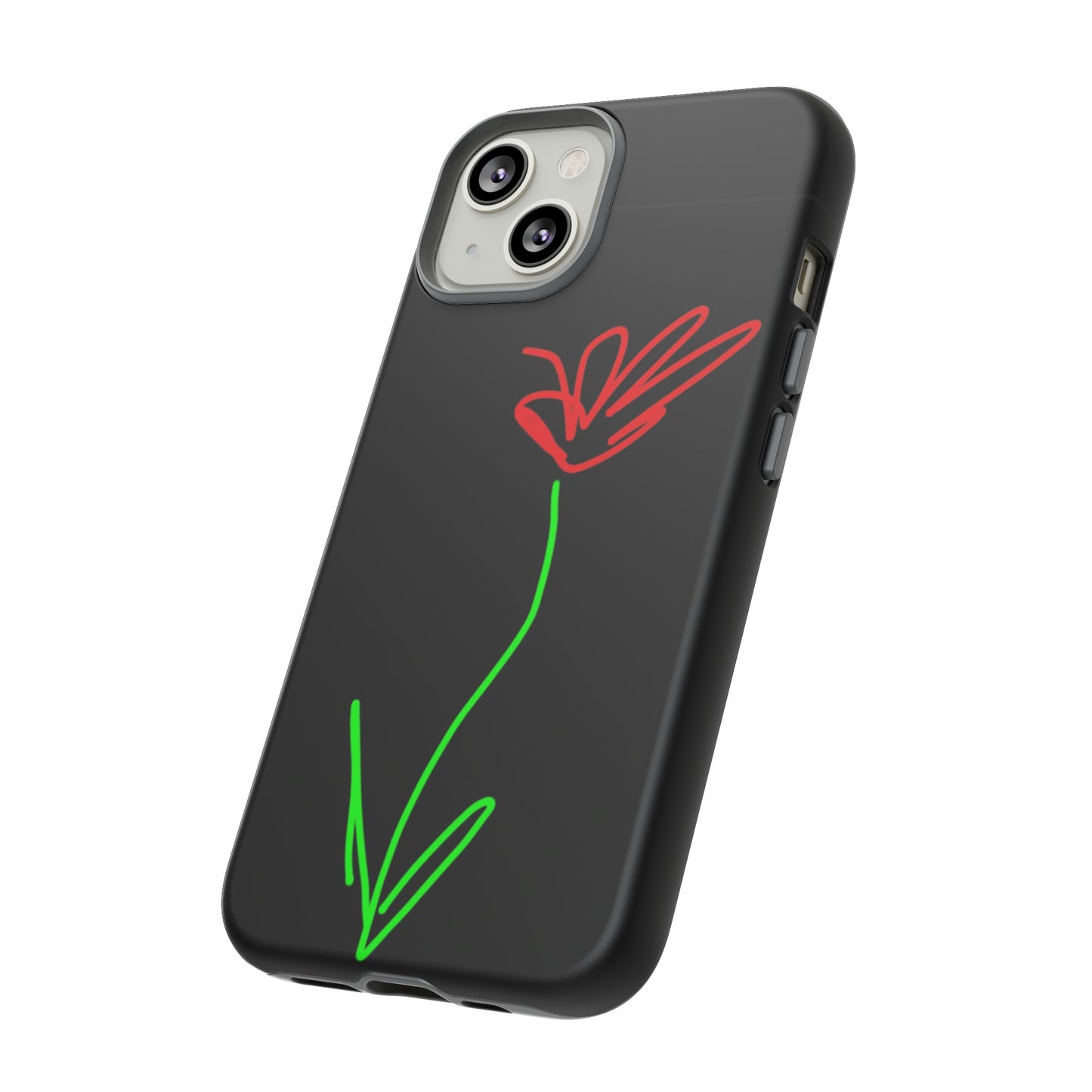 Red Flower- Tough Cases- 41 Phone Styles