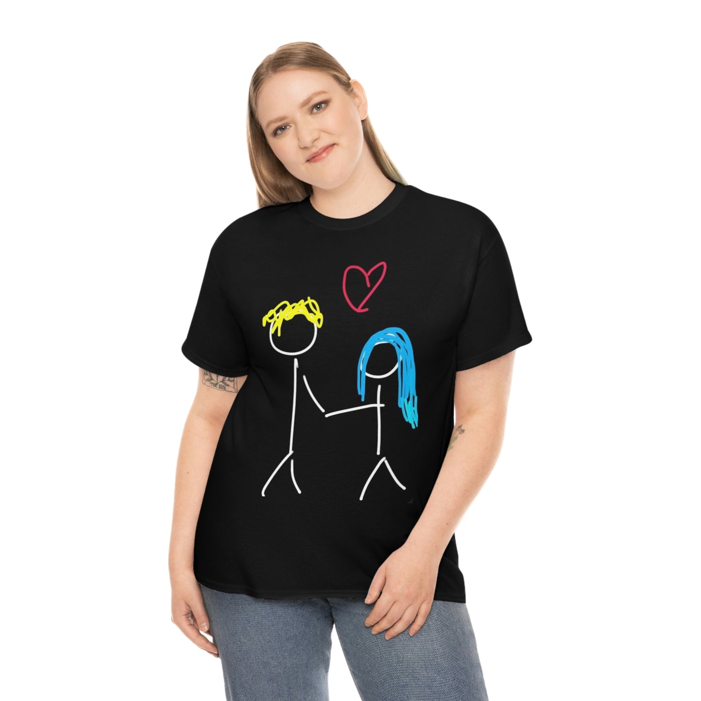 Stick Couple- Unisex Heavy Cotton Tee