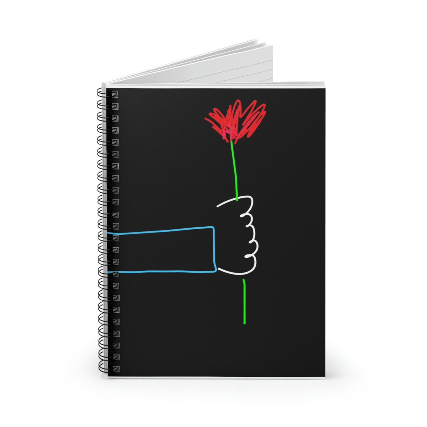 One Red Flower- Spiral Notebook - Ruled Line