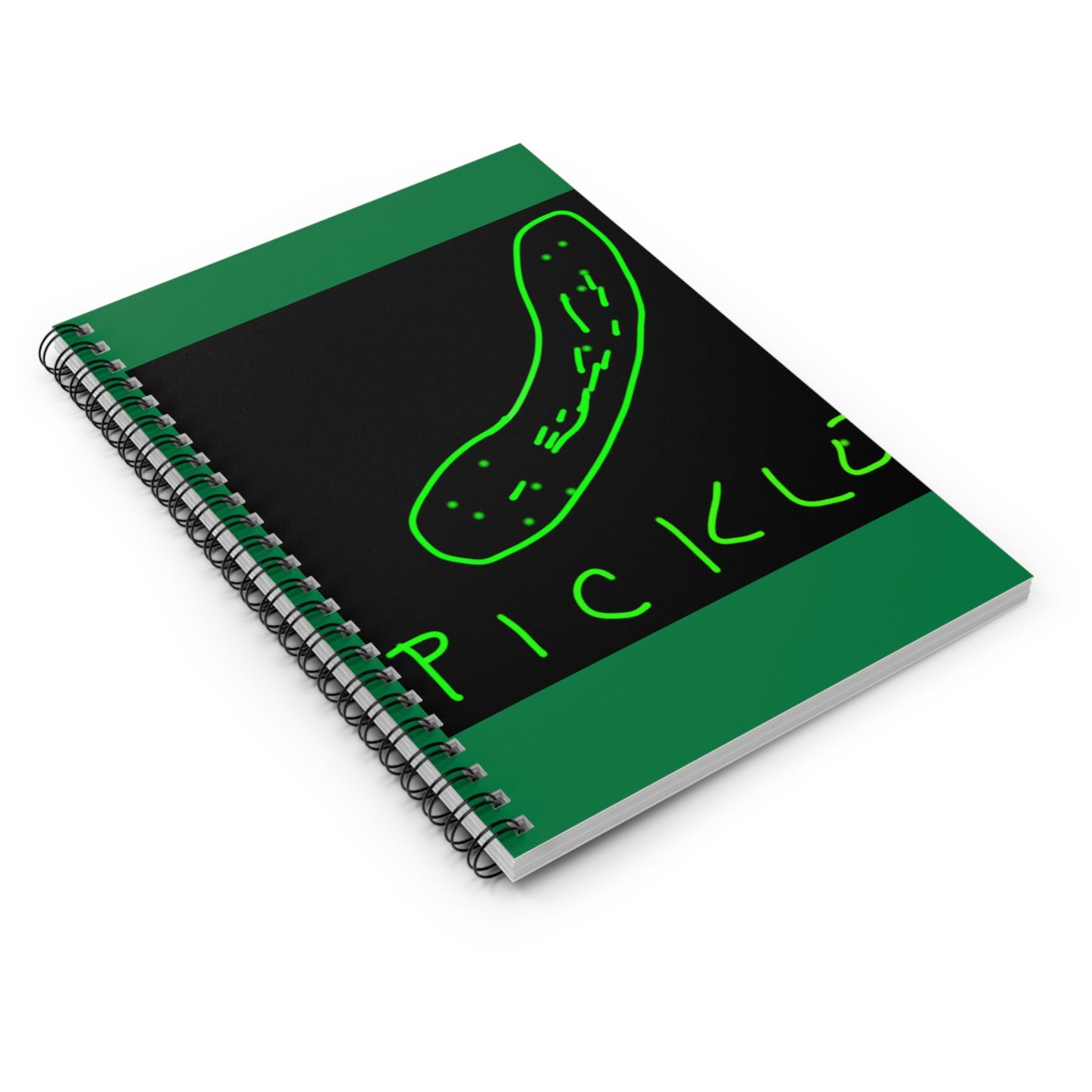 Pickle- Spiral Notebook - Ruled Line- Green