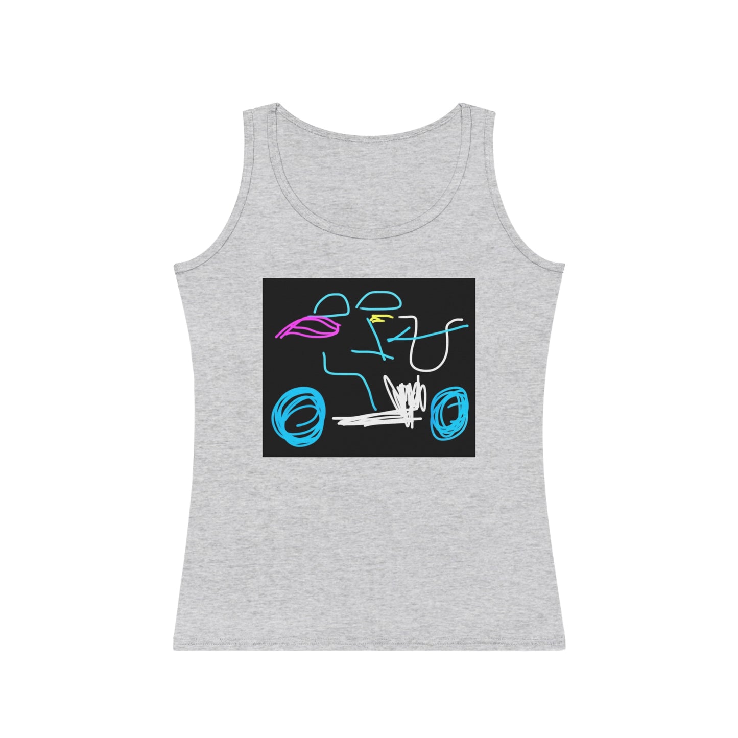 Brunette Biker Babe- Women's Tank Top