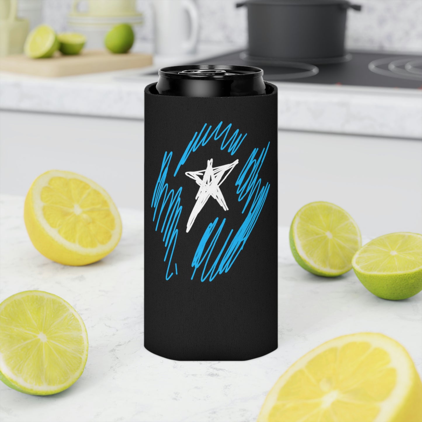 July 4th- Star Field- Can Cooler