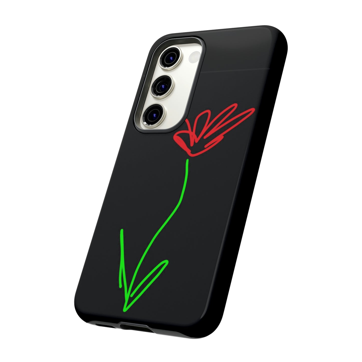 Red Flower- Tough Cases- 41 Phone Styles