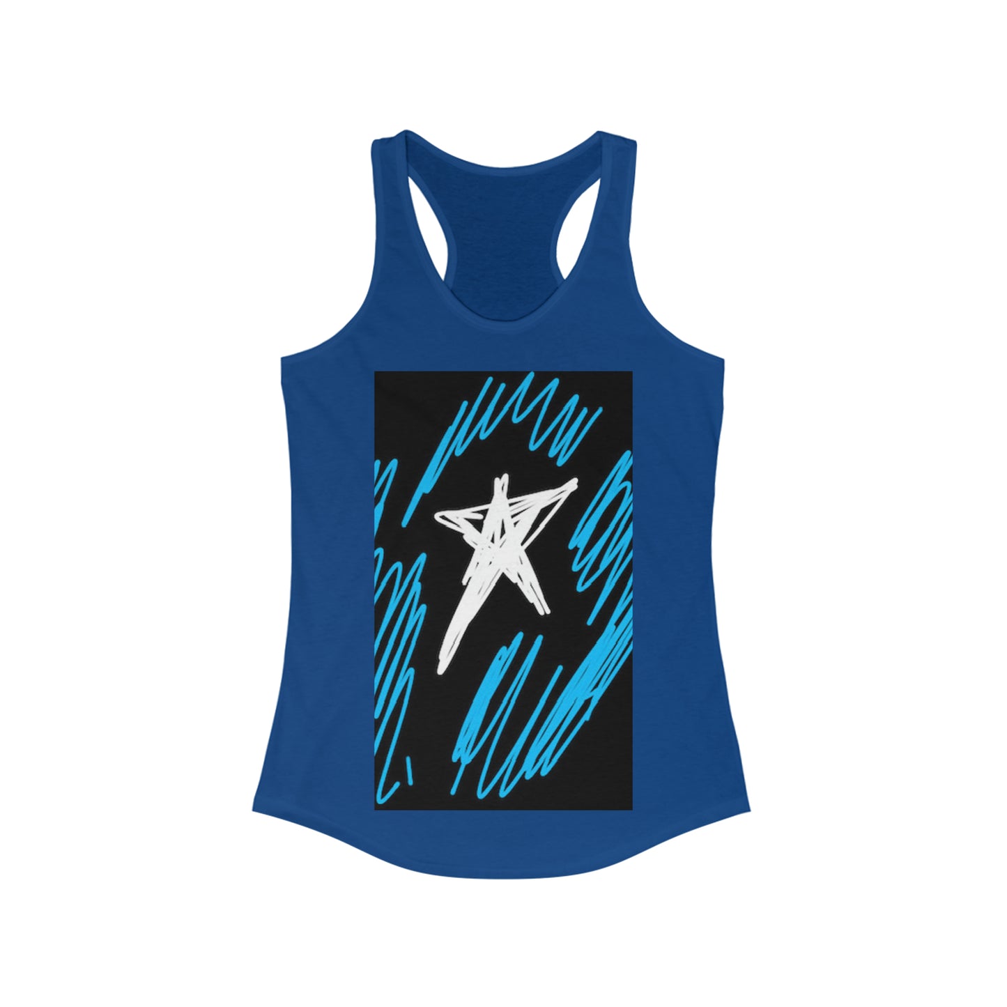 July 4th- Star Field- Women's Ideal Racerback Tank