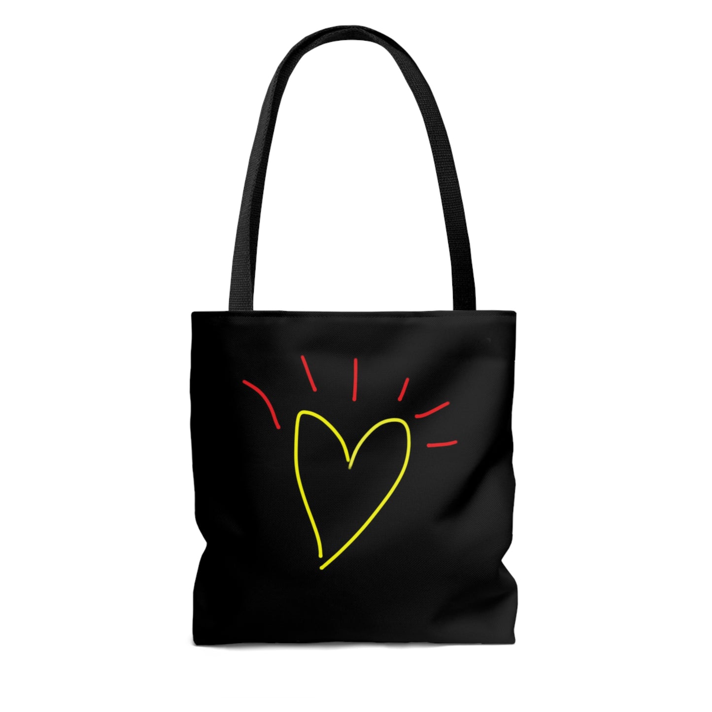 Star/Gold Heart- AOP Tote Bag